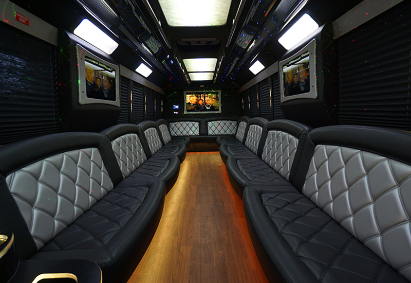 34-passenger limo buses
